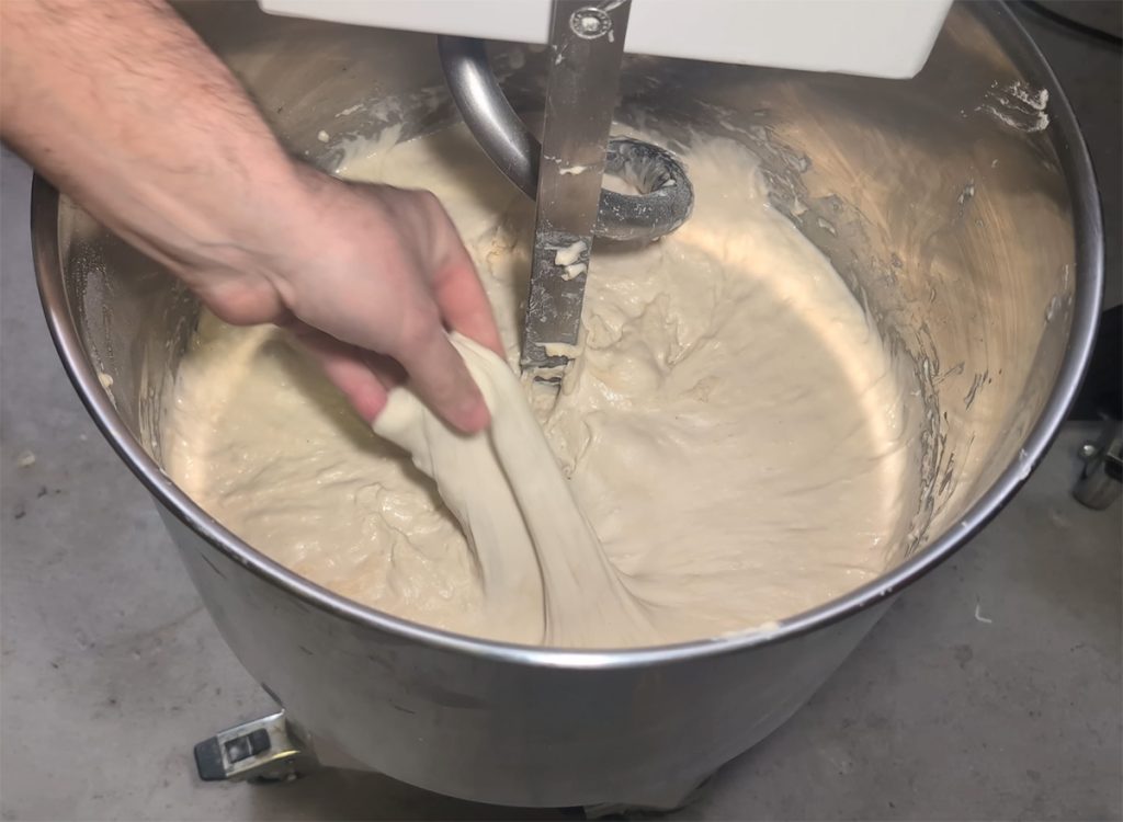 Beginner-Friendly Sourdough Baguettes (Step-by-Step Recipe) 4 One hour into autolyse — the dough is hydrated, rested, and ready for starter and salt!