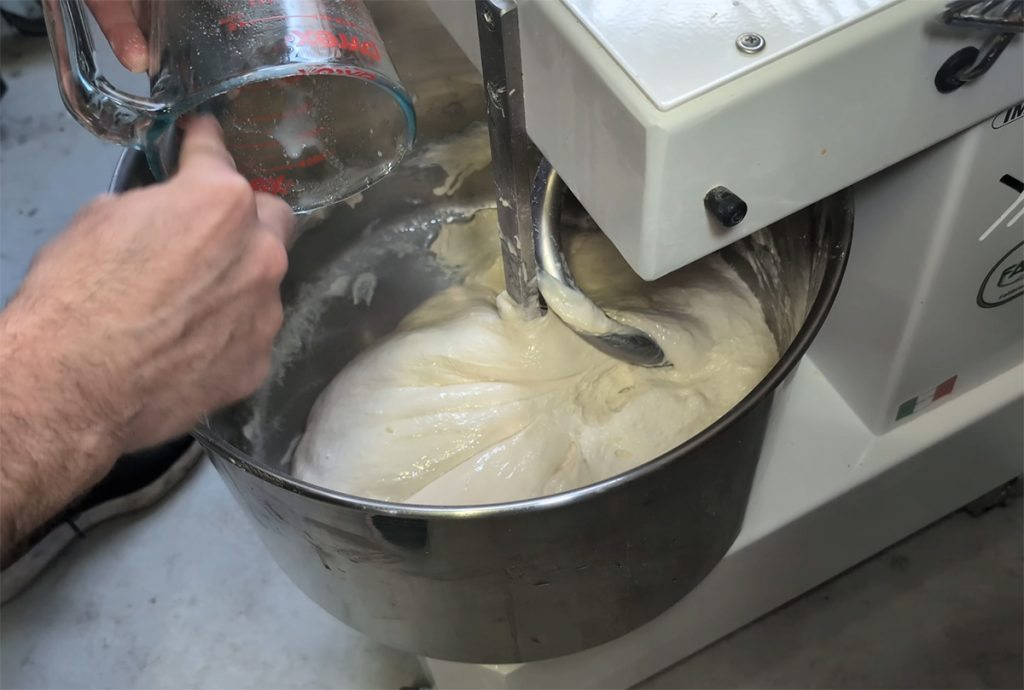 Beginner-Friendly Sourdough Baguettes (Step-by-Step Recipe) 5 Sourdough Baguettes adding the salt